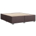 vidaXL Estructura de cama tela marrón oscuro 200x200 cm