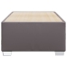 Estructura de cama sin colchón cuero sintético gris 90x200 cm