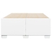 Estructura de cama sin colchón cuero sintético blanco 120x190cm