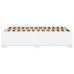 Estructura de cama sin colchón cuero sintético blanco 120x190cm