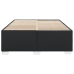 Estructura de cama sin colchón cuero sintético negro 140x190 cm