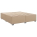 Estructura cama sin colchón cuero sintético capuchino 200x200cm