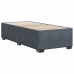 Estructura de cama sin colchón terciopelo gris oscuro 80x200 cm