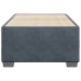 Estructura de cama sin colchón terciopelo gris oscuro 80x200 cm