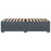 Estructura de cama sin colchón terciopelo gris oscuro 80x200 cm