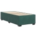 Estructura de cama sin colchón terciopelo verde oscuro 80x200cm