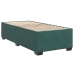 Estructura de cama sin colchón terciopelo verde oscuro 80x200cm