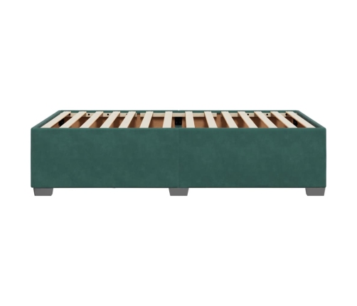 vidaXL Estructura de cama de terciopelo verde 90x190 cm