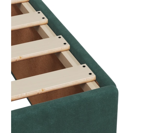 vidaXL Estructura de cama de terciopelo verde 90x190 cm