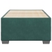 Estructura de cama sin colchón terciopelo verde oscuro 90x200cm