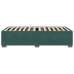 Estructura de cama sin colchón terciopelo verde oscuro 90x200cm