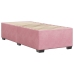 Estructura de cama sin colchón terciopelo rosa 90x200 cm