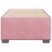 Estructura de cama sin colchón terciopelo rosa 90x200 cm