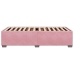 Estructura de cama sin colchón terciopelo rosa 90x200 cm