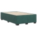 Estructura cama sin colchón terciopelo verde oscuro 120x190cm