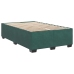 Estructura cama sin colchón terciopelo verde oscuro 120x190cm