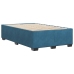 Estructura de cama terciopelo azul oscuro 120x190 cm