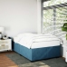 Estructura de cama terciopelo azul oscuro 120x190 cm