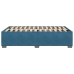 Estructura de cama terciopelo azul oscuro 120x190 cm