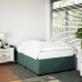 Estructura cama sin colchón terciopelo verde oscuro 120x200 cm