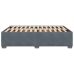 Estructura de cama sin colchón terciopelo gris oscuro 160x200cm