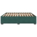 Estructura cama sin colchón terciopelo verde oscuro 180x200 cm