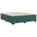 Estructura cama sin colchón terciopelo verde oscuro 180x200 cm