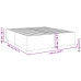 Estructura cama sin colchón terciopelo verde oscuro 180x200 cm