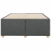 Estructura de cama sin colchón tela gris oscuro 120x190 cm
