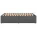 Estructura de cama sin colchón tela gris oscuro 120x190 cm