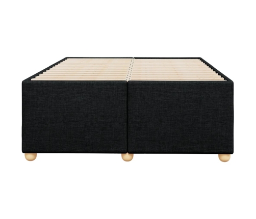 vidaXL Estructura de cama tela negro 120x190 cm