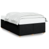 vidaXL Estructura de cama tela negro 120x190 cm