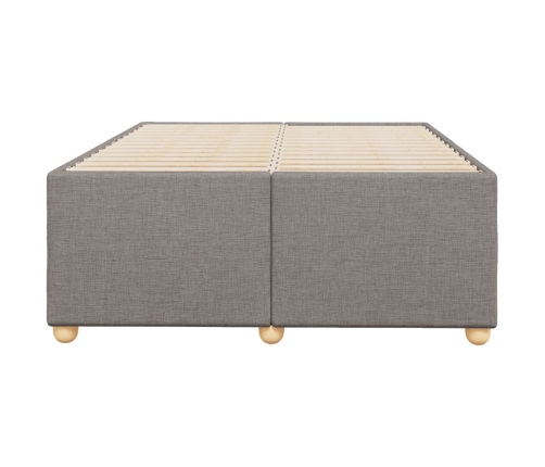 Estructura de cama tela gris taupe 120x190 cm