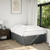 Estructura de cama sin colchón tela gris oscuro 120x200 cm