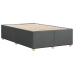 Estructura de cama sin colchón tela gris oscuro 120x200 cm