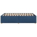Estructura de cama sin colchón tela azul 120x200 cm