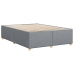 Cama sin colchón tela gris claro 140x190 cm