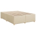 Cama sin colchón tela color crema 140x190 cm