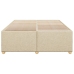 Cama sin colchón tela color crema 140x190 cm