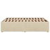 Cama sin colchón tela color crema 140x190 cm