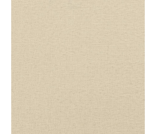 Cama sin colchón tela color crema 140x190 cm
