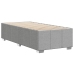 Estructura de cama sin colchón tela gris claro 90x200 cm