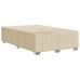 Estructura de cama sin colchón tela crema 120x200 cm