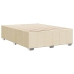 Cama sin colchón tela color crema 140x200 cm