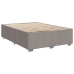Cama sin colchón tela gris taupe 160x200 cm