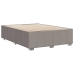 Cama sin colchón tela gris taupe 160x200 cm