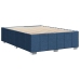 Cama sin colchón tela azul 160x200 cm