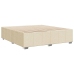 Cama sin colchón tela color crema 180x200 cm