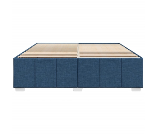 Cama sin colchón tela azul 180x200 cm