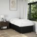 vidaXL Estructura de cama de tela negro 90x190 cm